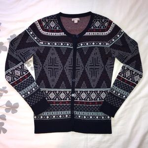 Geometric Print Cardigan 🔺🔹